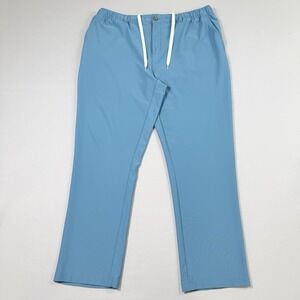 Chubbies Everywhere Performance Pants Mens XXL Pool Blue Drawstrings Stretch EUC